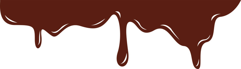 Chocolate Melted Border Illustration