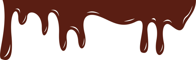 Chocolate Melted Border Illustration