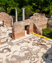 Mosaics at Ostia Antica Rome