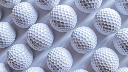 golf balls background. close up of golf balls