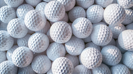golf balls background. close up of golf balls