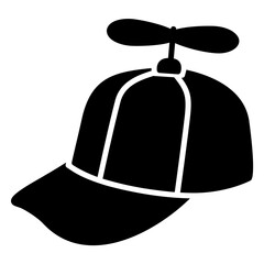 A silly hat icon with a propeller on it