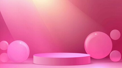 Obraz premium Abstract scene background. Product presentation, mock up, cosmetic product show, podium, stage pedestal or platform. Nice vector illustration