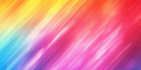 Obraz premium Abstract Diagonal Lines with Rainbow Gradient Colors