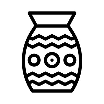 recommend clip art: clay pot line icon