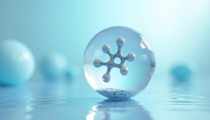  Ethereal beauty in a crystal sphere