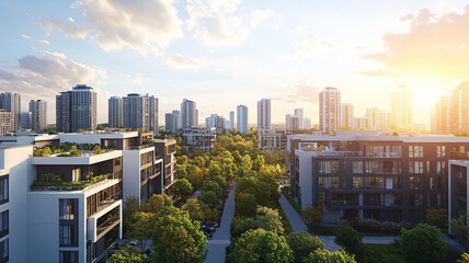 Fototapeta premium modern office buildings