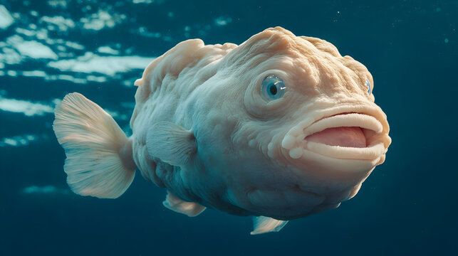 a blobfish in the ocean
