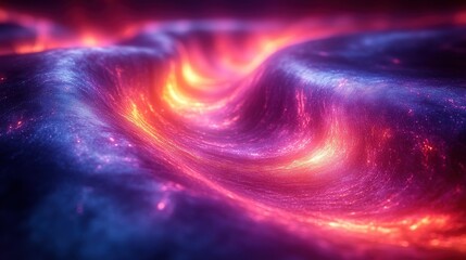 Fototapeta premium abstract backgroun with violet blue green neon rays an glowing lines loop macro wallpaper spee of light macro vortex in ultra violet spectrum