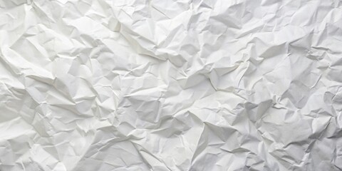 Obraz premium White crumpled paper texture background in reflective style