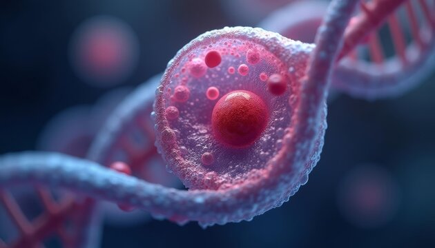  Molecular marvel  A closeup view of a virus particle