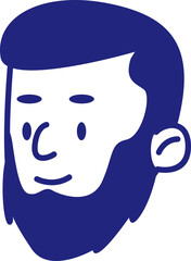 Dad Head Avatar Illustration