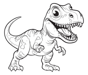 Tyrannosaurus rex dinosaur vector dinosaur illustration