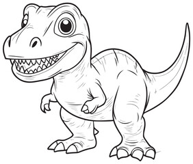 Tyrannosaurus rex dinosaur vector dinosaur illustration