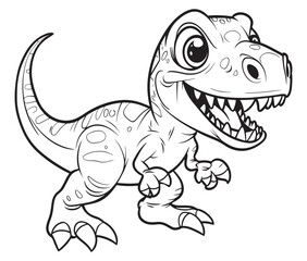 Tyrannosaurus rex dinosaur vector dinosaur illustration