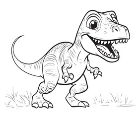 Tyrannosaurus rex dinosaur vector dinosaur illustration