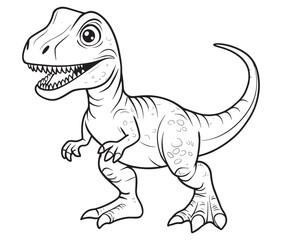 Tyrannosaurus rex dinosaur vector dinosaur illustration