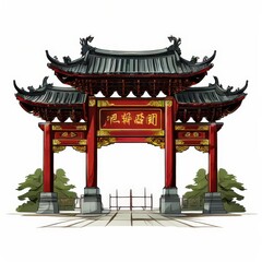 Obraz premium the AI Image Generator, archway with a roof