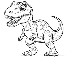 Tyrannosaurus rex dinosaur vector dinosaur illustration