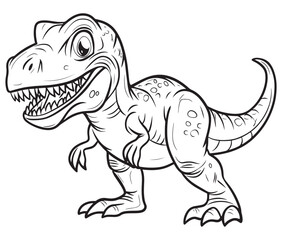 Tyrannosaurus rex dinosaur vector dinosaur illustration