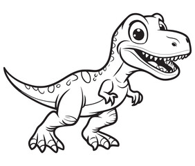 Tyrannosaurus rex dinosaur vector dinosaur illustration
