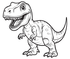 Tyrannosaurus rex dinosaur vector dinosaur illustration