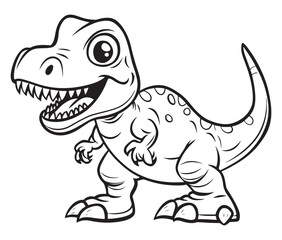 Tyrannosaurus rex dinosaur vector dinosaur illustration