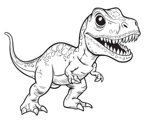 Tyrannosaurus rex dinosaur vector dinosaur illustration