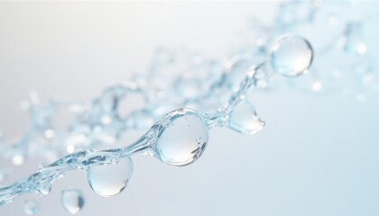 Fototapeta premium Frozen in time A single drop of water captured midfall