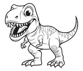 Tyrannosaurus rex dinosaur vector dinosaur illustration