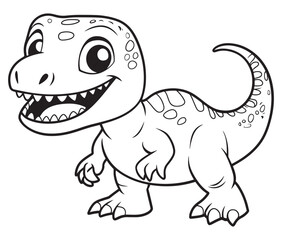 Tyrannosaurus rex dinosaur vector dinosaur illustration
