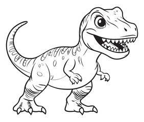 Tyrannosaurus rex dinosaur vector dinosaur illustration