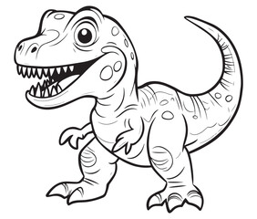 Tyrannosaurus rex dinosaur vector dinosaur illustration
