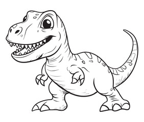 Tyrannosaurus rex dinosaur vector dinosaur illustration