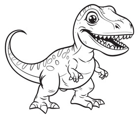 Tyrannosaurus rex dinosaur vector dinosaur illustration