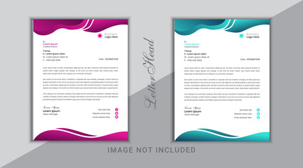 Creative modern aesthetic letterhead design