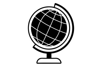 globe earth icon symbol vector, world planet earth vector illustration

