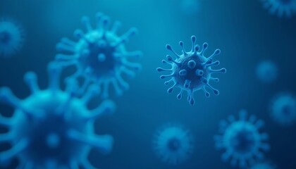 Obraz premium Viral Infection A CloseUp Look at the Enemy Within
