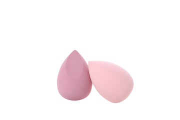 PNG,Multicolored makeup sponges, isolated on white background