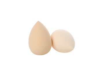 PNG,Multicolored makeup sponges, isolated on white background