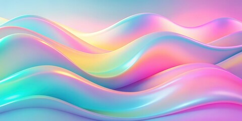 Abstract wavy soft gradient pastel background in glassmorphism style, abstract, wavy, soft, gradient, pastel