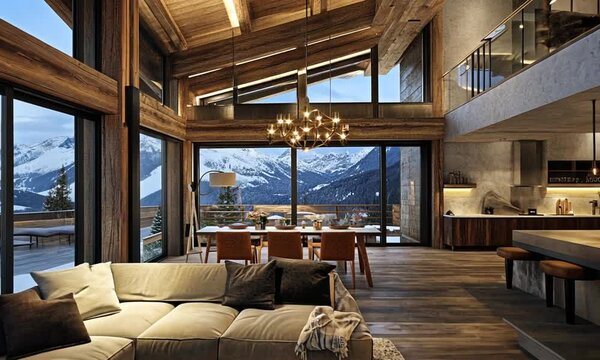Modern Mountain Chalet with Breathtaking Views