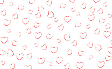 Love handrawn seamless pattern vector illustration