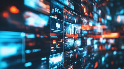 A digital news interface with headlines and breaking news updates, showcasing the latest trending news