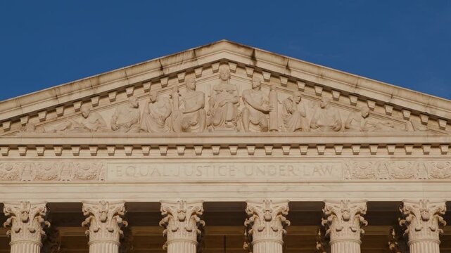 Equal Justice Under Law above Supreme Court
