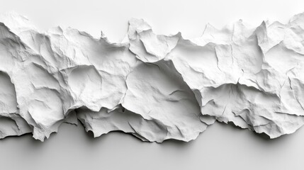 Abstract Torn White Paper Texture Generative AI