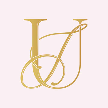 JU, UJ, logo JU, Letter JU, monogram JU, vector, logo, Wedding Monogram Initials, Wedding Logo,Wedding Monogram, Logo Design
