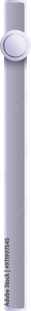 Poster vertical slider with a circular handle is depicted, representing concepts such as control, adjustmen