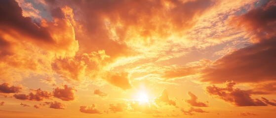 Fototapeta premium Golden Hour Serenity. Sunset Over the Sea