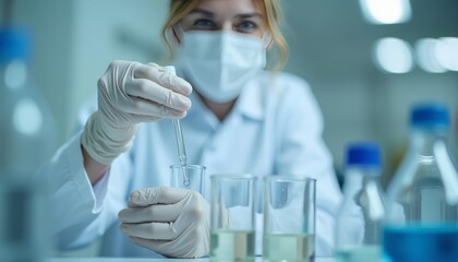  Scientist conducting precise laboratory analysis